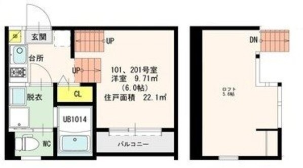 メゾンMの物件間取画像